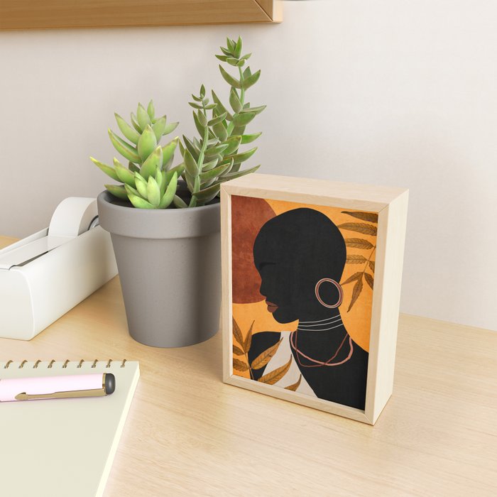 Tropical Girl 35 Mini Art Print Gallery Image 2