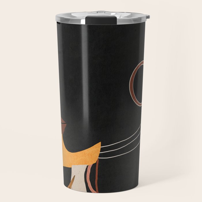 Tropical Girl 35 Travel Mug Gallery Image 1