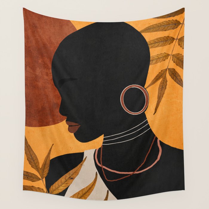 Tropical Girl 35 Wall Tapestry Gallery Image 4