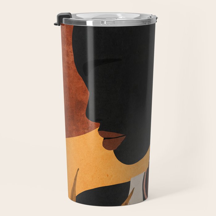Tropical Girl 35 Travel Mug Gallery Image 3