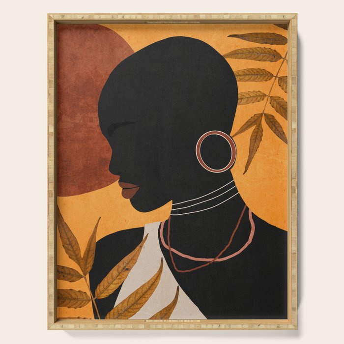 Tropical Girl 35 Serving Tray Gallery Image 1