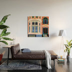 San Francisco victorian house Wood Wall Art Gallery Image 2