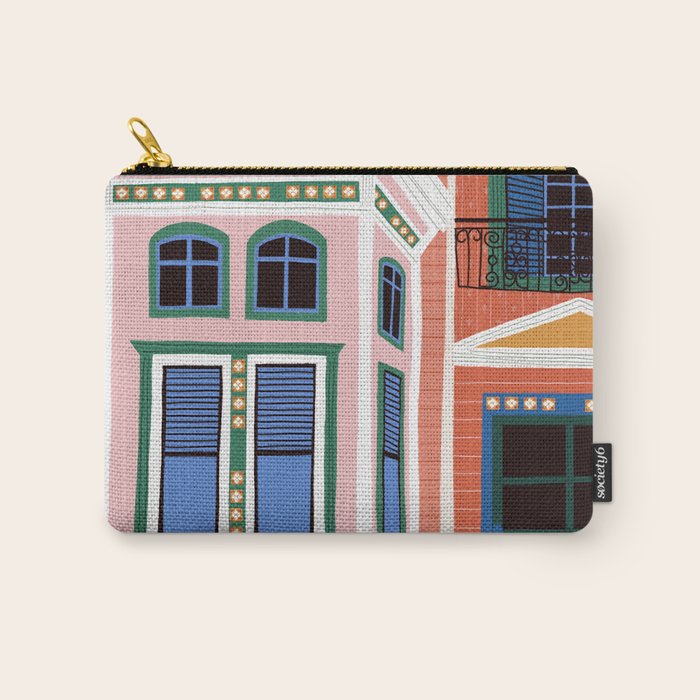 San Francisco victorian house Carry All Pouch Gallery Image 1