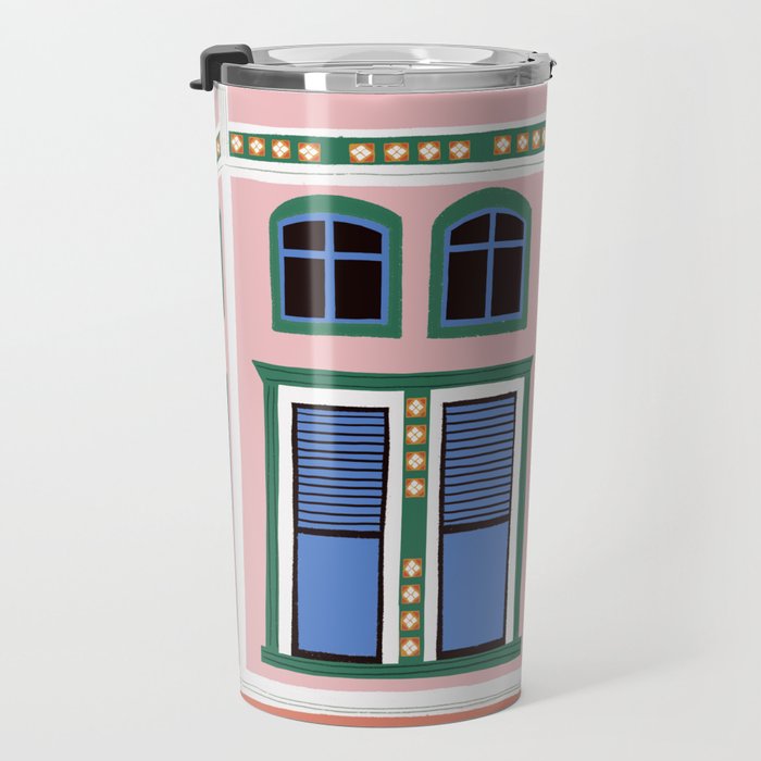 San Francisco victorian house Travel Mug Gallery Image 3