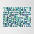 Geometric Tapestry - Aqua Rug Gallery Image 2