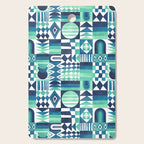 Geometric Tapestry - Aqua Cutting Board Gallery Image 1