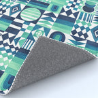 Geometric Tapestry - Aqua Rug Gallery Image 4