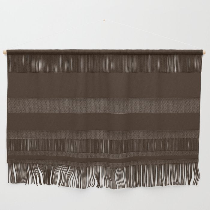 Minimal Monochrome Coal Dark Brown Wall Hanging Gallery Image 1