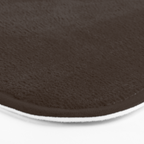 Minimal Monochrome Coal Dark Brown Bath Mat Gallery Image 3
