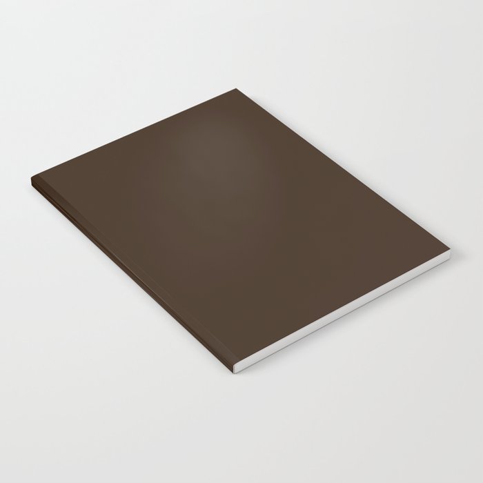 Minimal Monochrome Coal Dark Brown Notebook Gallery Image 2
