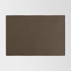 Minimal Monochrome Coal Dark Brown Rug Gallery Image 2