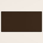 Minimal Monochrome Coal Dark Brown Desk Mat Gallery Image 3