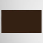 Minimal Monochrome Coal Dark Brown Tablecloth Gallery Image 2