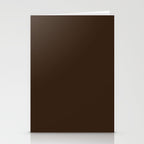Minimal Monochrome Coal Dark Brown Stationery Card Gallery Image 2