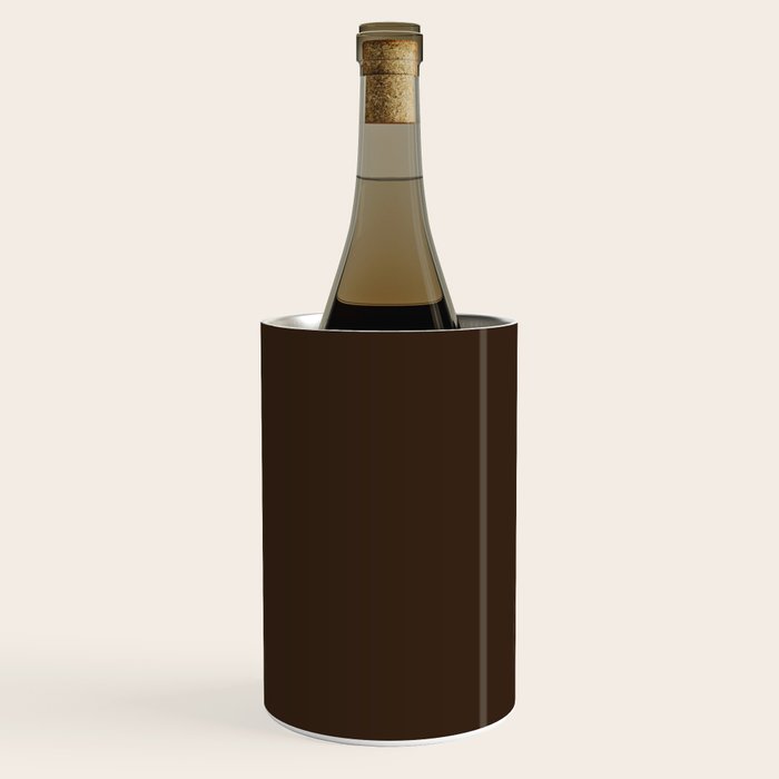 Minimal Monochrome Coal Dark Brown Wine Chiller Gallery Image 1