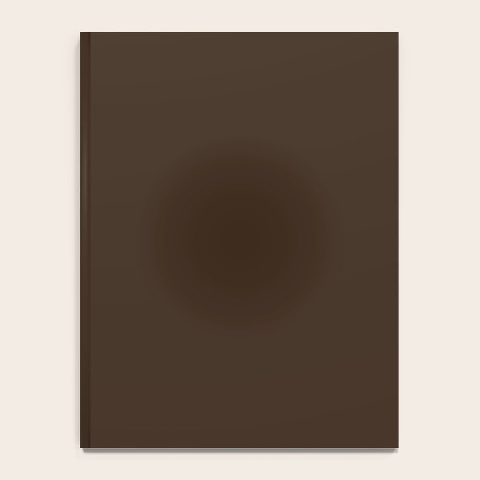 Minimal Monochrome Coal Dark Brown Notebook Gallery Image 4