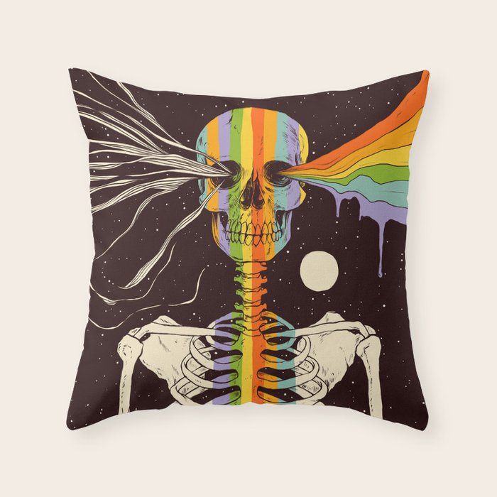 Dark Side of Existence Throw Pillow Gallery Image 1