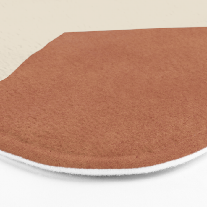 Graphic Edge Shapes - Terracotta Orange Brown Bath Mat Gallery Image 3