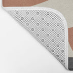Graphic Edge Shapes - Terracotta Orange Brown Bath Mat Gallery Image 2