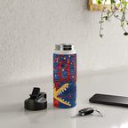 Kazak Southwest Caucasus Antique Rug Print With Snakes Water Bottle Gallery Image 4