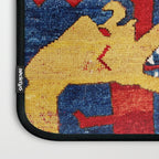 Kazak Southwest Caucasus Antique Rug Print With Snakes Laptop Sleeve Gallery Image 3
