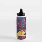 Kazak Southwest Caucasus Antique Rug Print With Snakes Water Bottle Gallery Image 3