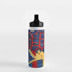 Kazak Southwest Caucasus Antique Rug Print With Snakes Water Bottle Gallery Image 2