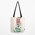  Cardinal flower by Clarissa Munger Badger, 1859 (benefitting The Nature Conservancy) Tote Bag Gallery Image 2