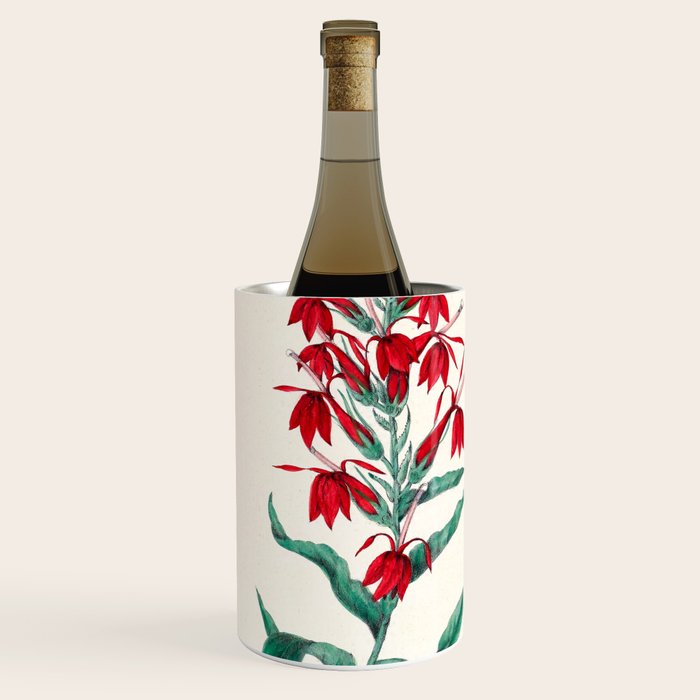  Cardinal flower by Clarissa Munger Badger, 1859 (benefitting The Nature Conservancy) Wine Chiller Gallery Image 1