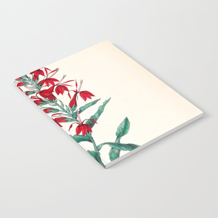  Cardinal flower by Clarissa Munger Badger, 1859 (benefitting The Nature Conservancy) Notebook Gallery Image 2