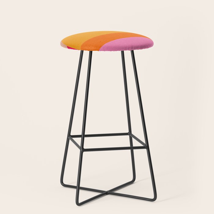 Sunset Waves â Magenta Stool Gallery Image 1