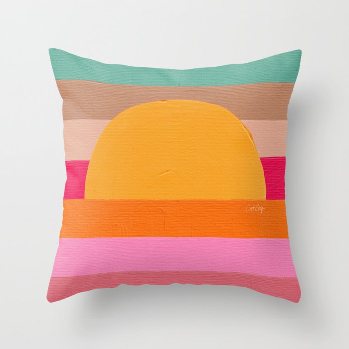 Sunset Waves â Magenta Throw Pillow Gallery Image 6