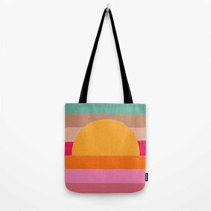 Sunset Waves â Magenta Tote Bag Gallery Image 2