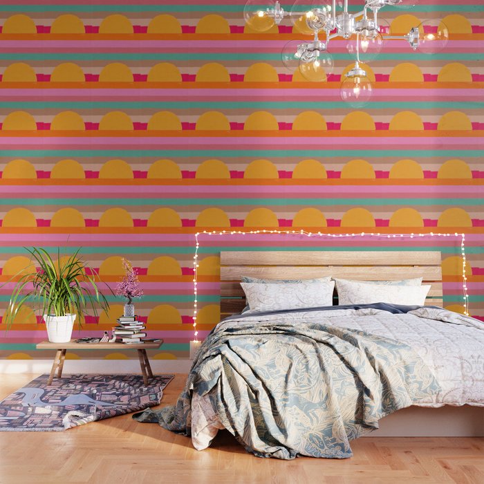Sunset Waves â Magenta Wallpaper Gallery Image 3