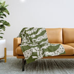 Leafy Plant #1 Throw Blanket Gallery Image 1