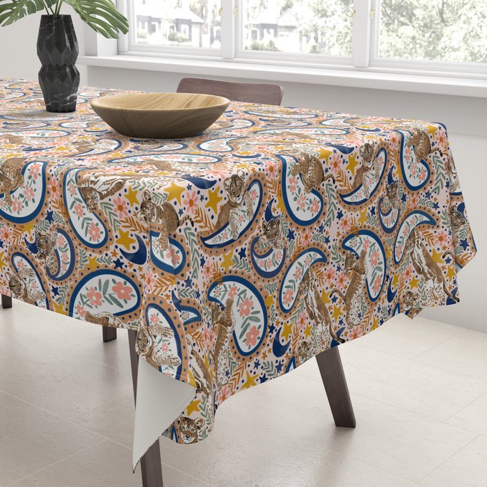  Leopard Cubs and Stars Tablecloth Gallery Image 3