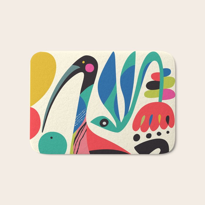 Mid Century Ibis Bath Mat Gallery Image 1
