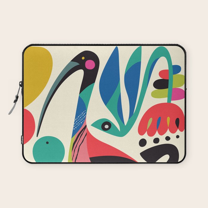 Mid Century Ibis Laptop Sleeve Gallery Image 1