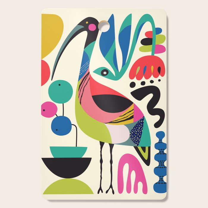 Mid Century Ibis Cutting Board Gallery Image 1