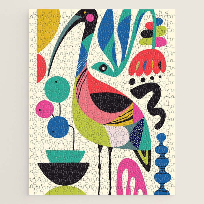 Mid Century Ibis Jigsaw Puzzle Gallery Image 1