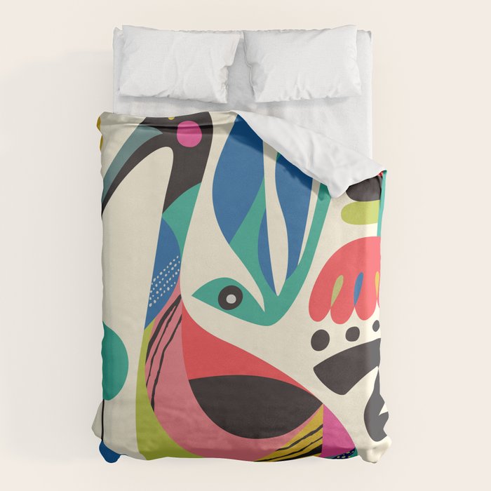 Mid Century Ibis Duvet Cover Gallery Image 1