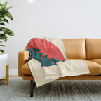 The wild ocean Throw Blanket Gallery Image 1