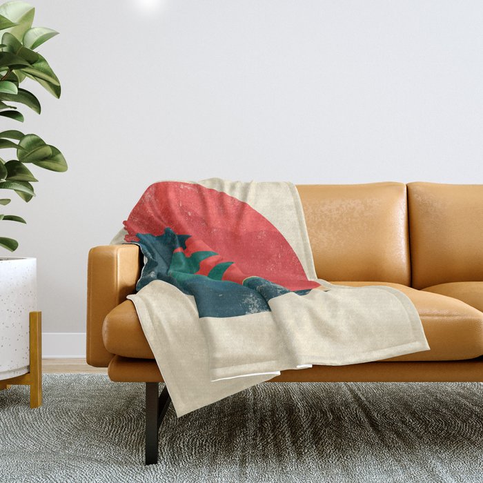 The wild ocean Throw Blanket Gallery Image 1