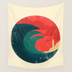 The wild ocean Wall Tapestry Gallery Image 4