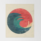 The wild ocean Throw Blanket Gallery Image 2