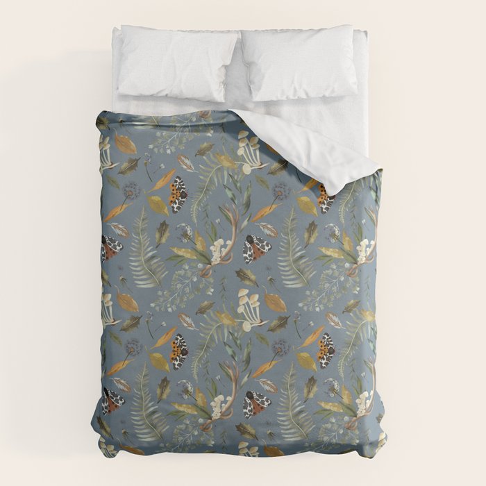 Moths Mystical Woodland B Duvet Cover Gallery Image 6