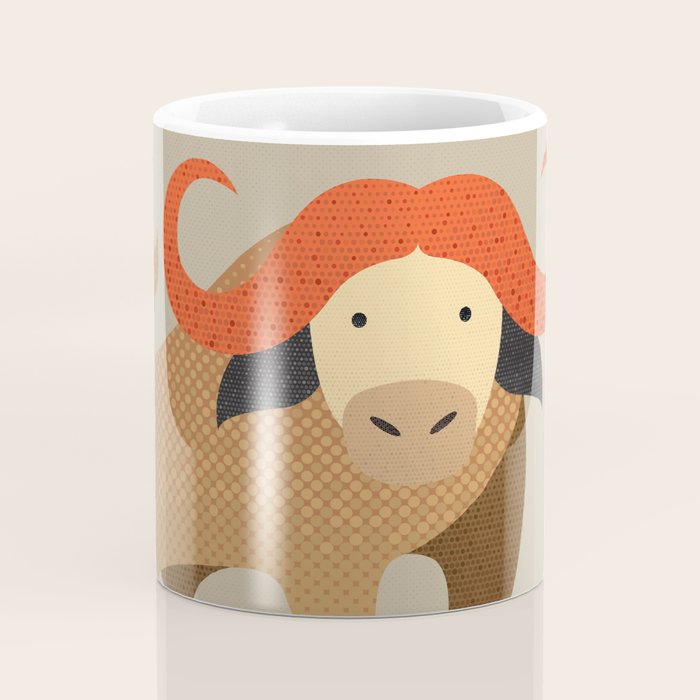 Whimsy Cape Buffalo II Coffee Mug Gallery Image 4