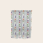 Farmers Market Vegetable Stripe Pattern  Mediterranean Garden Art with Eggplant Tomato and Artichoke Wall Hanging Gallery Image 1
