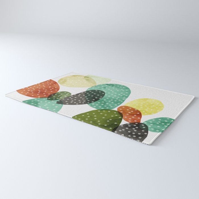 Cactus watercolor Rug Gallery Image 3