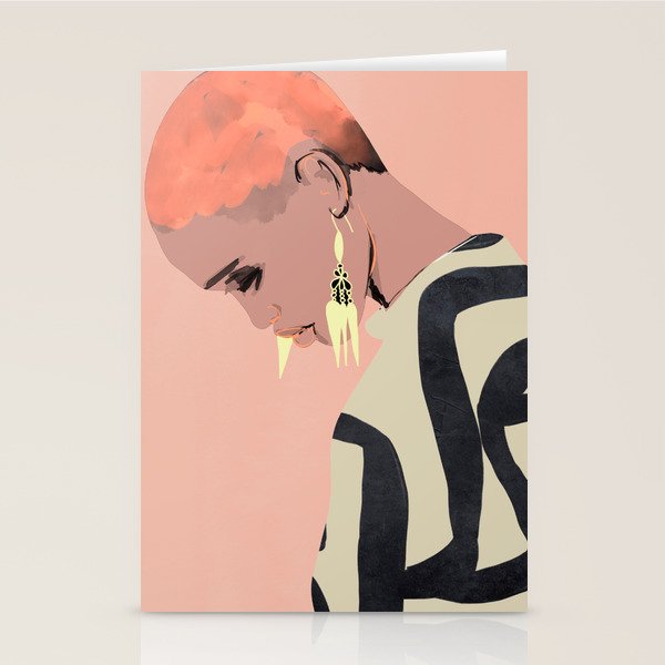 Girl Portrait 29 Stationery Card Gallery Image 2